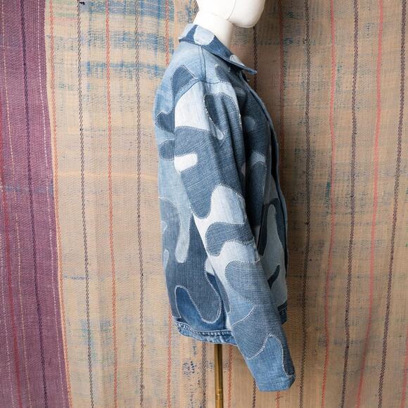 Custom upcycled patchwork jacket - Picture 4 of 7